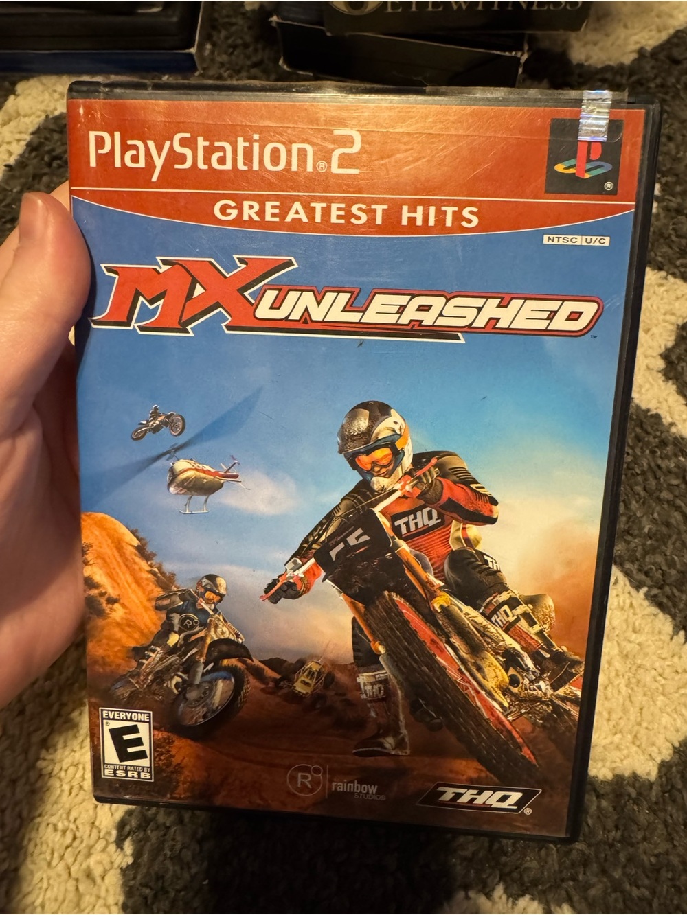 HQ MX Unleashed PlayStation 2 Game - Blue and Red Artwork